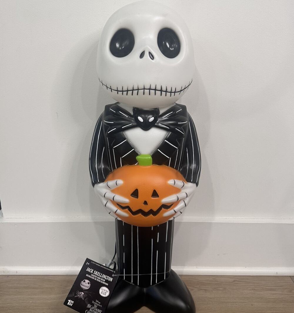 Gemmy The Nightmare Before Christmas 24" Jack Skellington Disney Blow Mold NWT
